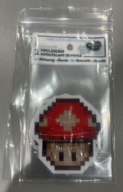 AUTOCOLLANT - CHAMPIGNON PIXELISÉ